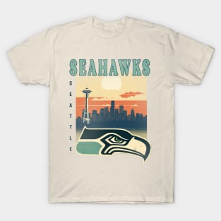 Seattle Seahawks Vintage Style T-Shirt